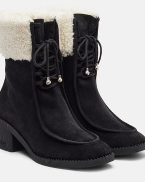 Jimmy Choo Hali 60 Suede Ankle Boots - Black