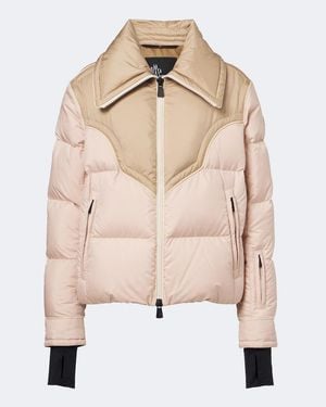 Moncler Quilted Down Ski Jacket - Natural
