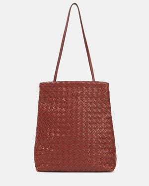 The Row Lilou Woven Leather Shoulder Bag - Red