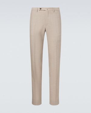 Slowear Virgin Wool Slim Pants - Natural