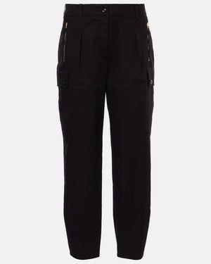 Tom Ford Cotton Twill Cargo Trousers - Black