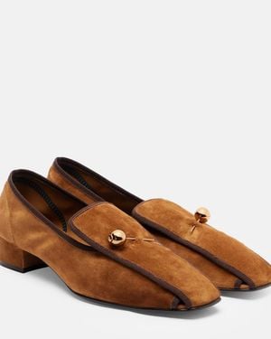 Herbert Levine Showtime 30 Suede Loafer Court Shoes - Brown