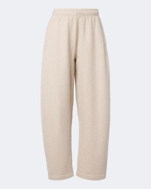 Jacquemus Corso Cotton Fleece Joggers - Natural
