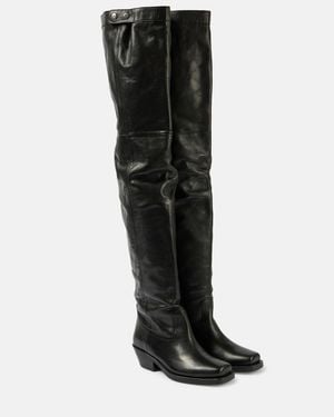 Isabel Marant Amati Over Knee Boots - Black