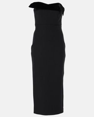 Roland Mouret Crepe Bustier Dress - Black