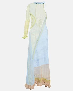 Roberta Einer Bianca Cotton Maxi Dress - Blue