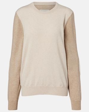 Maison Margiela Pullover Aus Wolle - Natur
