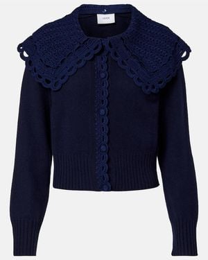 Erdem Cardigan Aus Einem Wollgemisch - Blau
