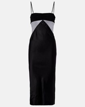 Rick Owens Combo Slip Dress - Black