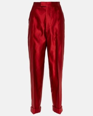 Tom Ford Silk Duchesse Tapered Pants