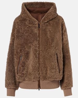 Brunello Cucinelli Shearling And Cashmere Jacket - Brown