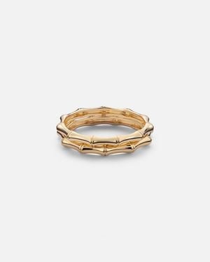 STONE AND STRAND Set De 2 Anillos De Oro De 14 Ct - Blanco