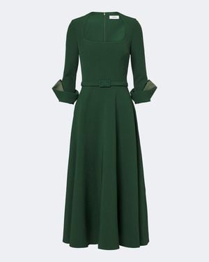 Safiyaa Ellis Crepe Cocktail Dress - Green