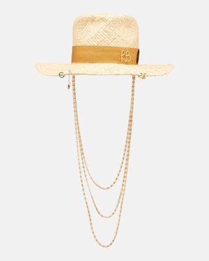 Ruslan Baginskiy Straw Fedora - Metallic