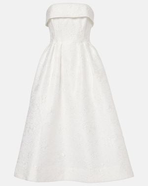 Rebecca Vallance Bridal Esther Brocade Bustier Dress - White