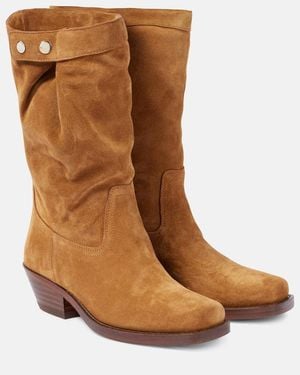 Isabel Marant Ademe Suede Ankle Boots - Brown