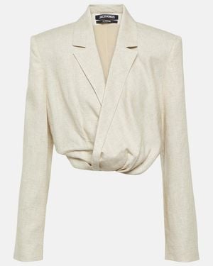 Jacquemus La Veste Bahia Courte Jacket - Natural