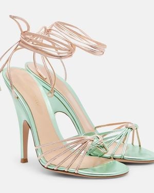 Gianvito Rossi Sandales En Cuir - Métallisé