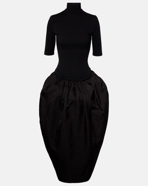 Magda Butrym Turtleneck Midi Dress - Black