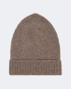 The Row Pavir Cashmere Beanie - Brown