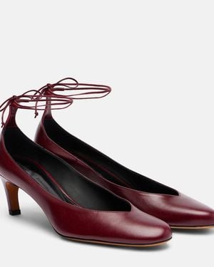 Proenza Schouler Uma Leather Court Shoes - Red