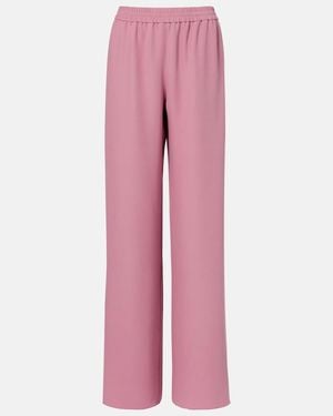 Valentino Cady Couture Wide-Leg Trousers - Pink