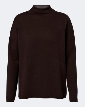 Jardin Des Orangers Cashmere Mock Neck Jumper - Brown