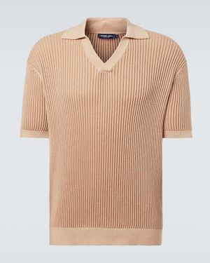 Frescobol Carioca Polohemd Rino Aus Baumwolle Und Kaschmir - Natur