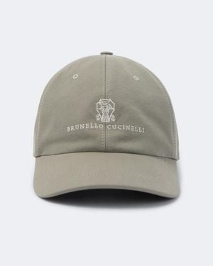 Brunello Cucinelli Cappello Da Baseball - Grigio