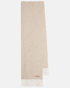 Acne Studios Schal Canada Skinny Aus Wolle - Natur