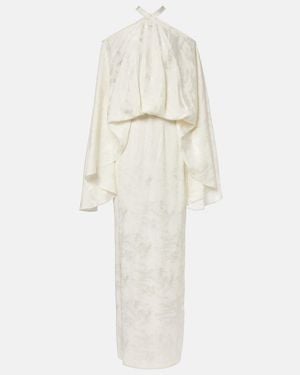 Taller Marmo Cyclades Jacquard Gown - White