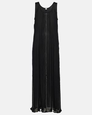 TOTEME Plisse Maxi Dress - Black