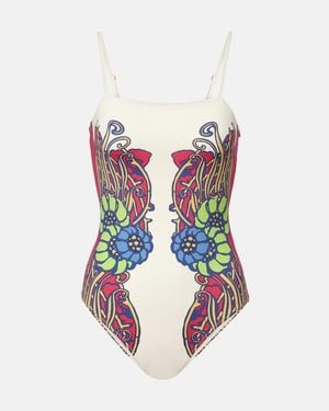 La DoubleJ Elle Printed Swimsuit - Pink