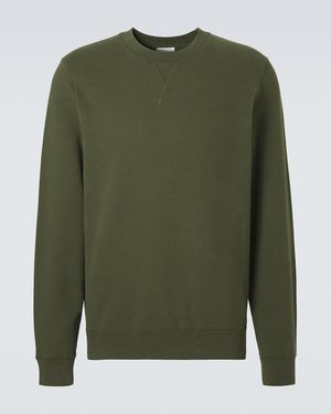 Sunspel Cotton Sweatshirt - Green