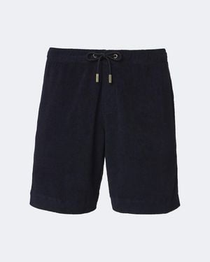 Orlebar Brown Trevone Cotton Terry Shorts - Blue