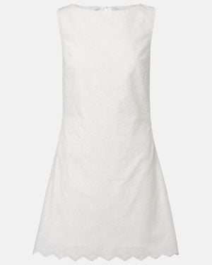 Faithfull the Brand Breta Broderie Anglaise Minidress - White