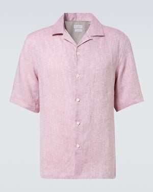 Brunello Cucinelli Linen Shirt - Pink