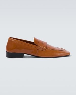 Dries Van Noten Leather Penny Loafers - Brown