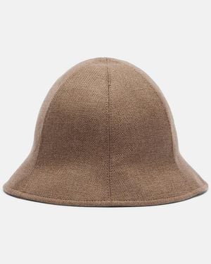 Loro Piana Zaltana Cashmere And Silk Hat - Brown