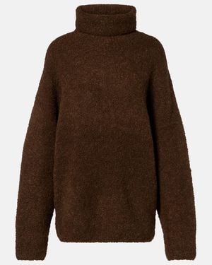 TOTEME Rollkragenpullover Aus Boucle - Braun