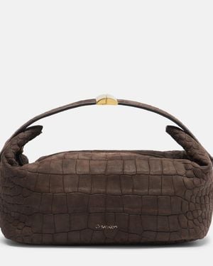 Calvin Klein Andy Small Leather Shoulder Bag - Brown