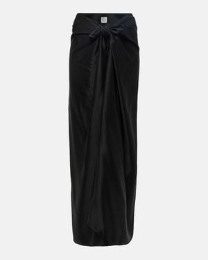 TOTEME Toteme "Satin Skirt With Bow Detail" - Black