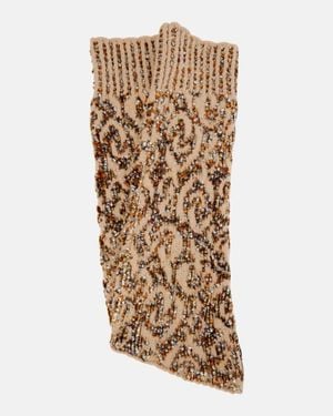 Dries Van Noten Armstulpen Aus Einem Wollgemisch - Natur