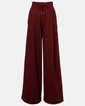 Dries Van Noten Cotton Jersey Joggers - Red