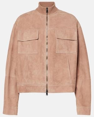 Brunello Cucinelli Leather Jacket - Brown