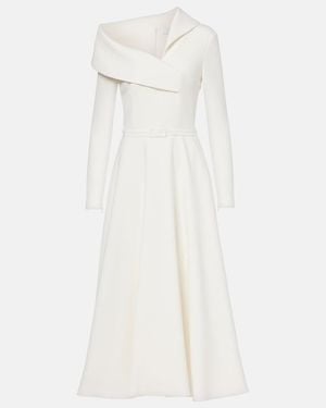 Safiyaa Odelle Asymmetric Midi Dress - White