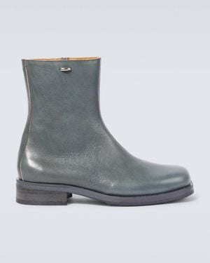 Our Legacy Camion Leather Ankle Boots - Grey