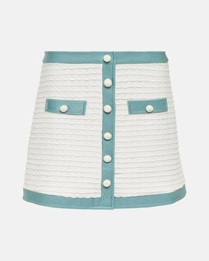 Adriana Degreas Jacquard Miniskirt - Blue