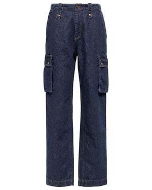 Magda Butrym Mid-rise Straight Jeans - Blue
