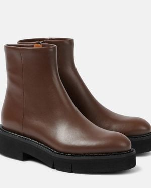 Robert Clergerie Ankle Boots Clover Aus Leder - Braun